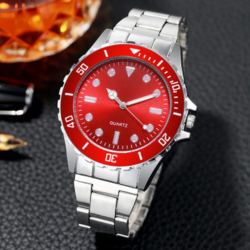 BUY 1 {RED COLOR FACE } Wristwatch ₦8,900 + Free Delivery