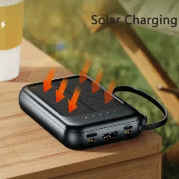 Fast Charging High-Capacity 20000mAh Solar Power Bank