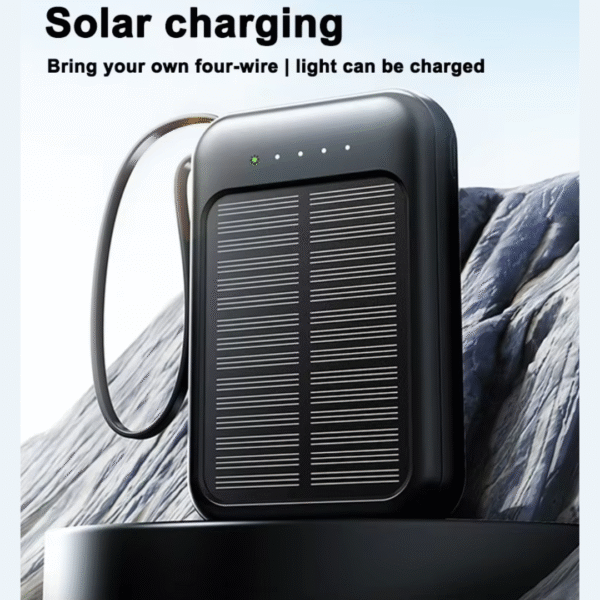 Fast Charging High-Capacity 20000mAh Solar Power Bank